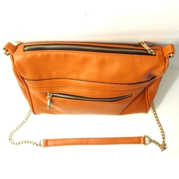 MMS DESIGN STUDIO STUDDED SHOULDER BAG - CARAMEL - Picture 6 of 8